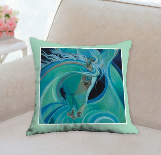 Mermare Pacifica pillow by Patricia Borum