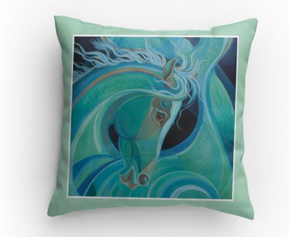 Mermare Pacifica horse pillow Patricia Borum