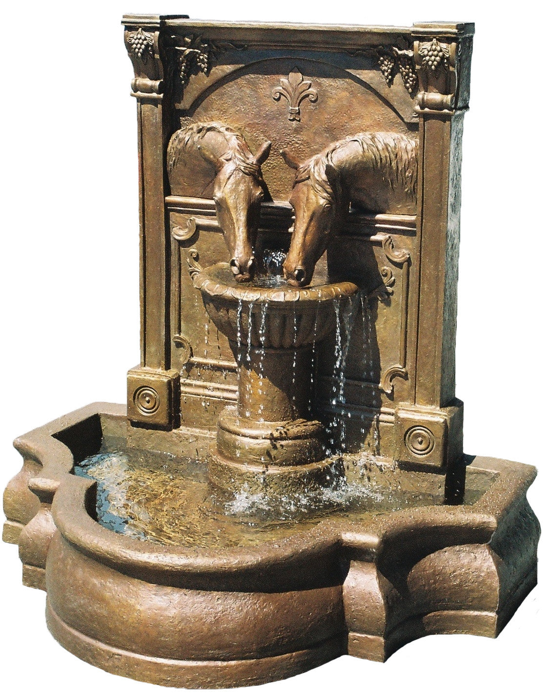 Sharing a Drink equestrian Fountain (Bronze) - Patricia Borum - 3