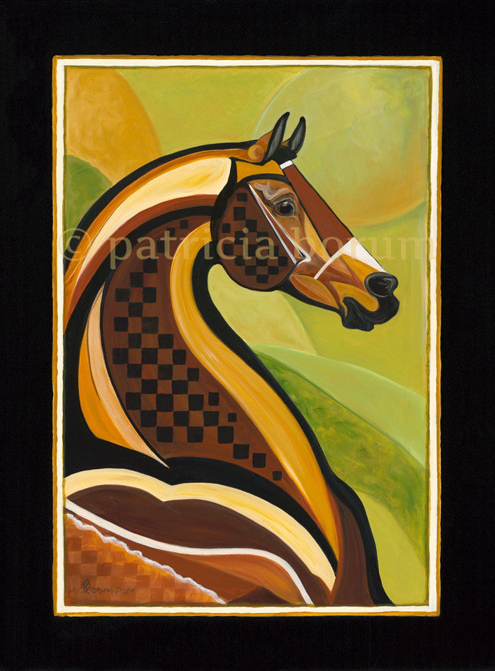 Courvoisier Horse Print - Patricia Borum