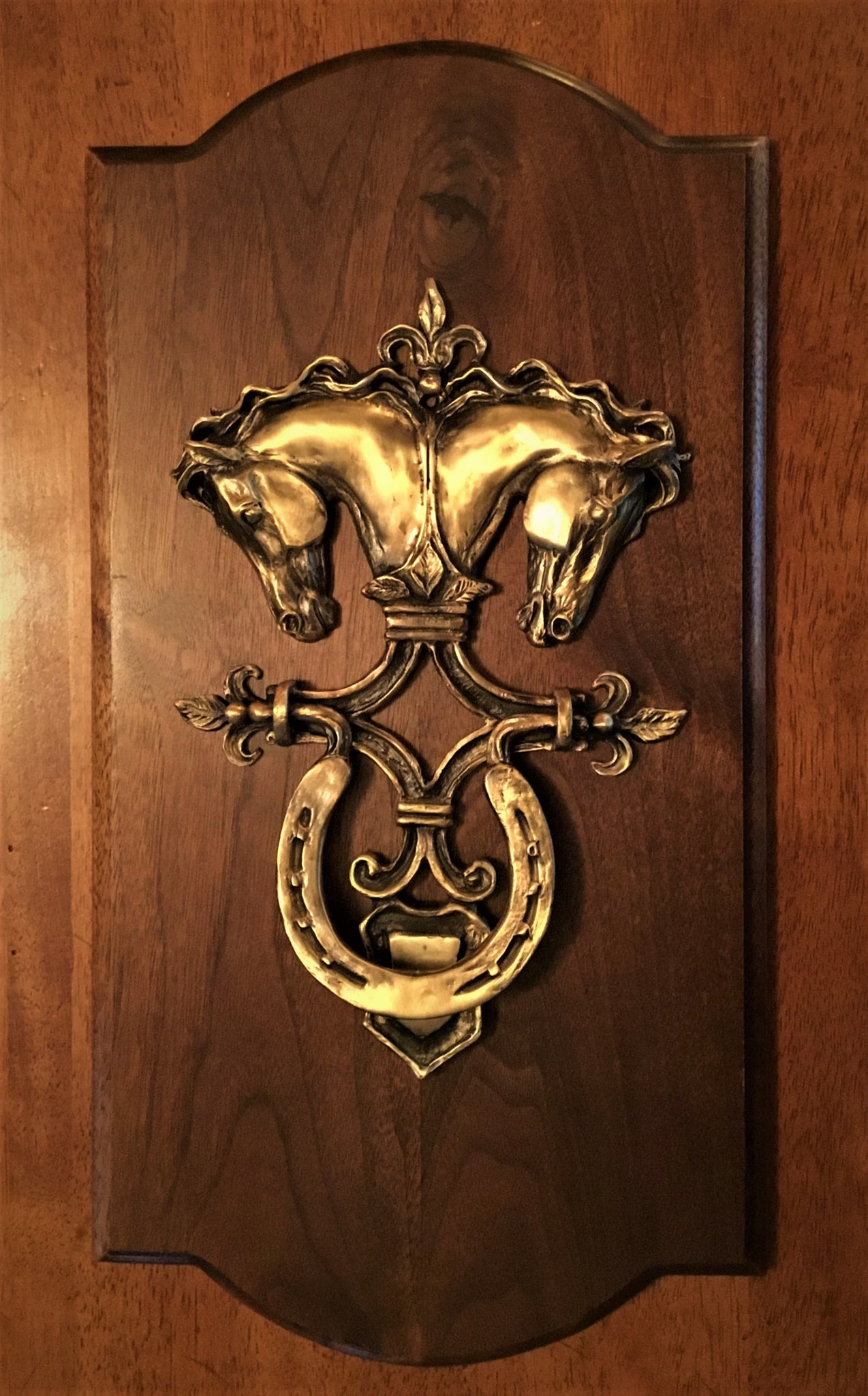 Horse Head Door Knocker/antique brass plated