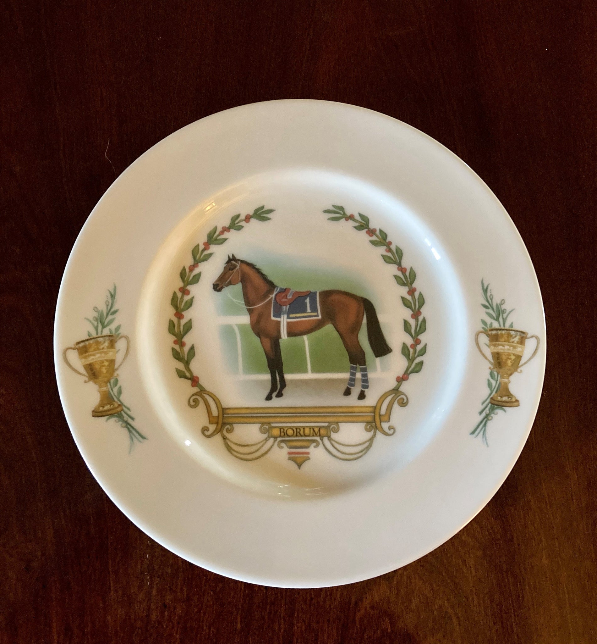 Race Horse plates/ set of 6