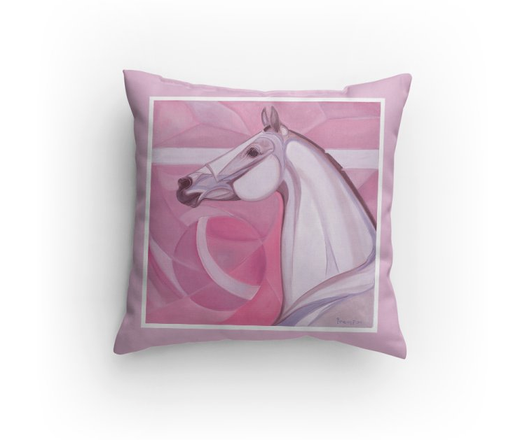 Absolute Horse pink pillow Patricia Borum
