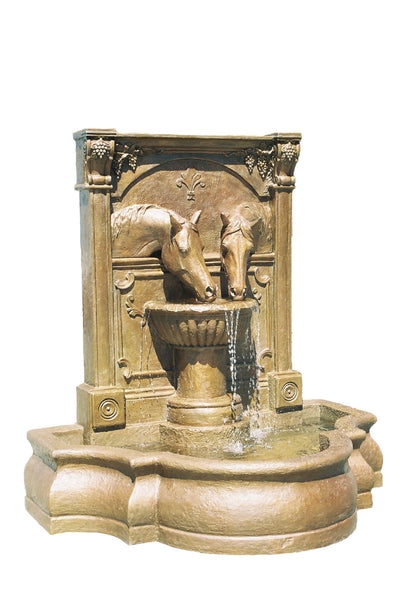 Sharing a Drink equestrian Fountain (Bronze) - Patricia Borum - 2